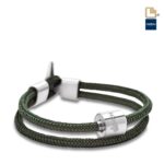 Urn - TB-BC10-S Memento Bracelet (S) Cord Ashes Bead Nato - groen