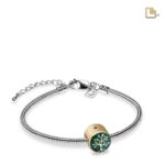 Urn - Tree Love Ashes Bead Vermeil - groen