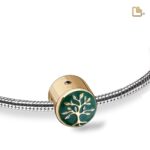 Urn - Tree Love Ashes Bead Vermeil - groen