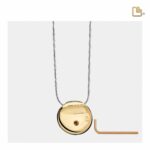 Urn - Tree Love Ashes Pendant Vermeil - groen