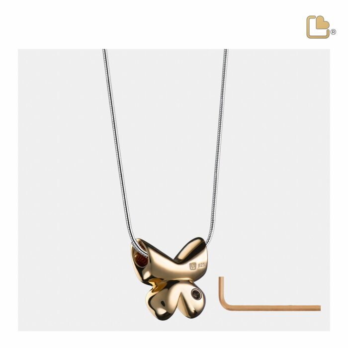 Urn - Vlinder Ashes Pendant Vermeil - zilver