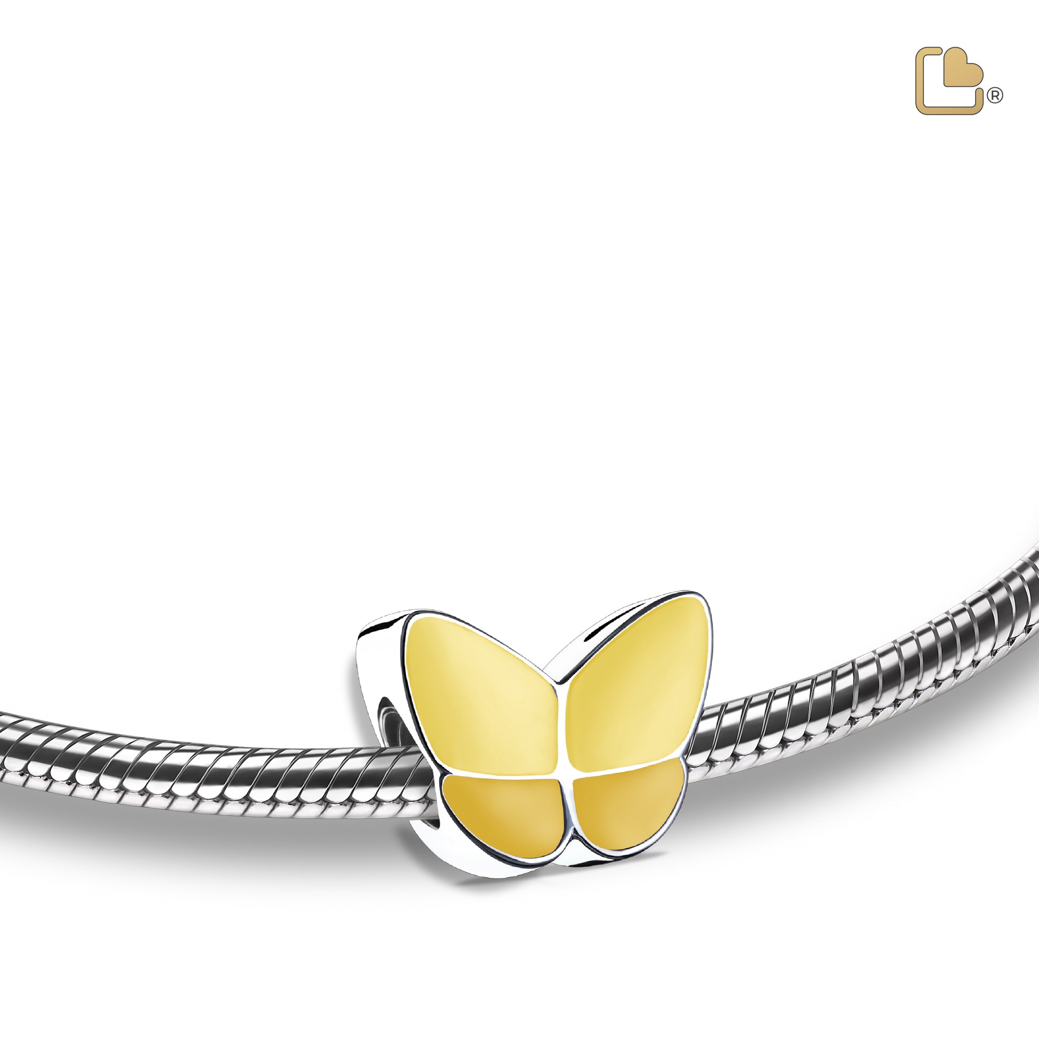 Urn - Wings of Hope Ashes Bead - geel Urn - Wings of Hope Ashes Bead - geel