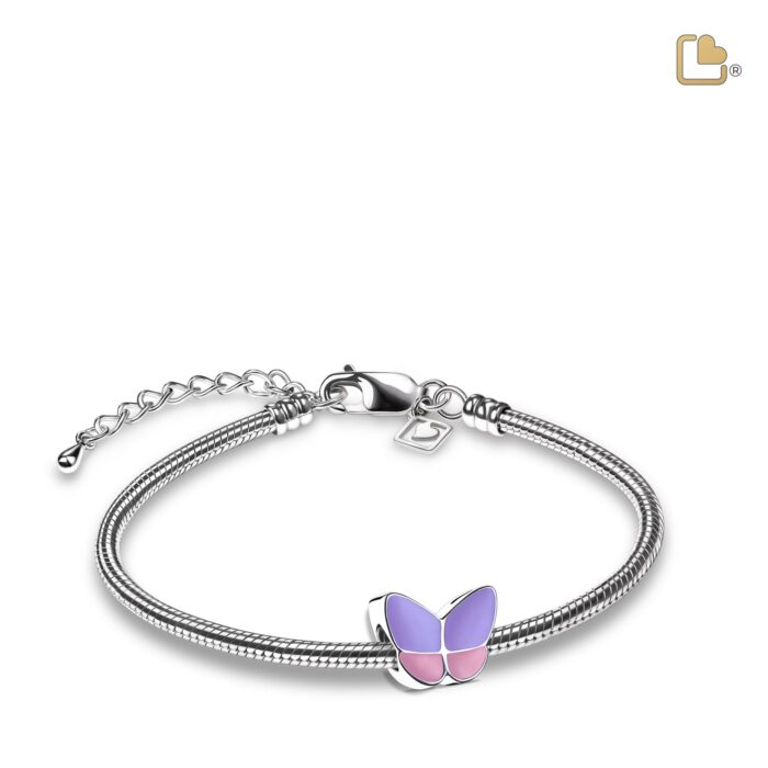 Urn - Wings of Hope Ashes Bead - paars
