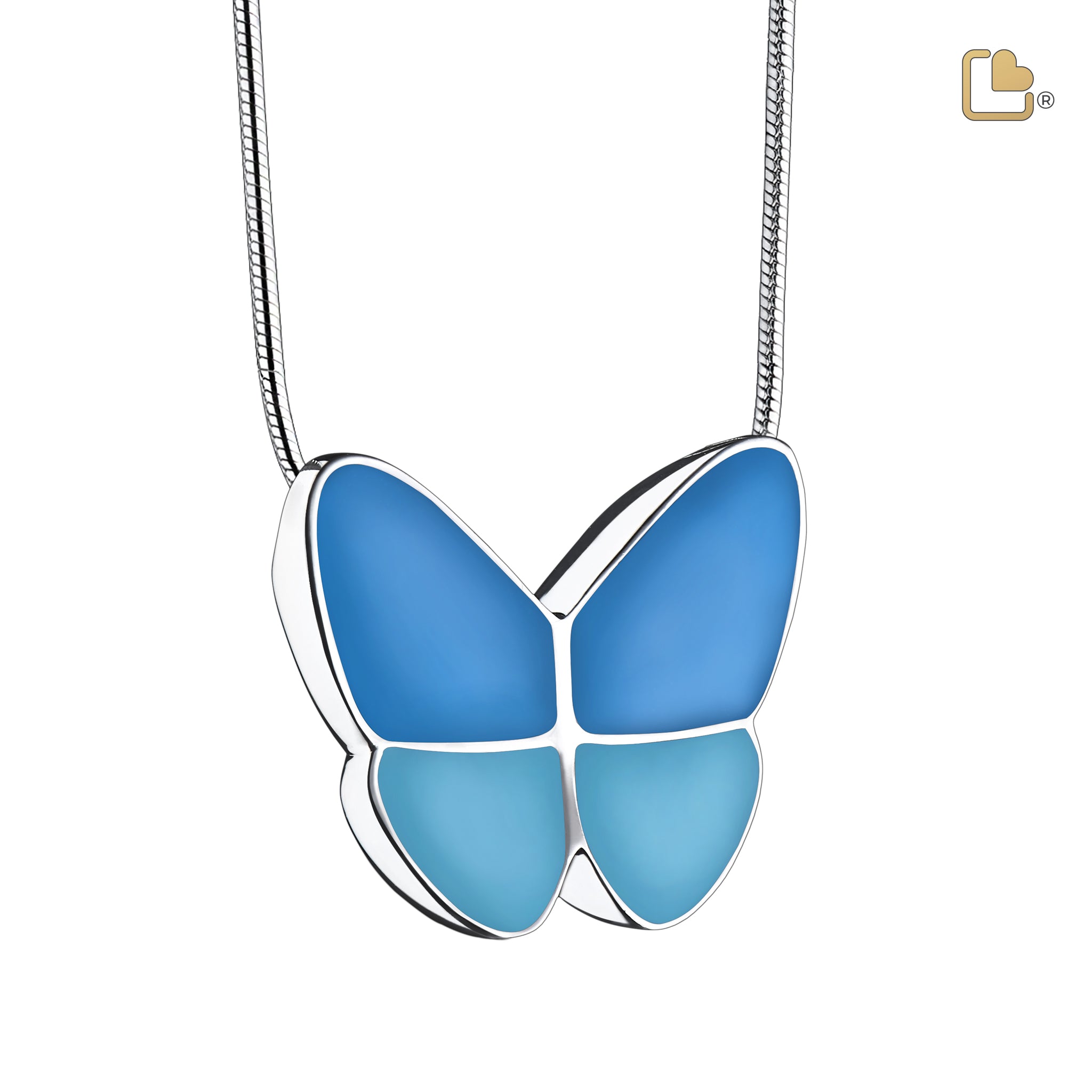 Urn - Wings of Hope Ashes Pendant - blauw Urn - Wings of Hope Ashes Pendant - blauw