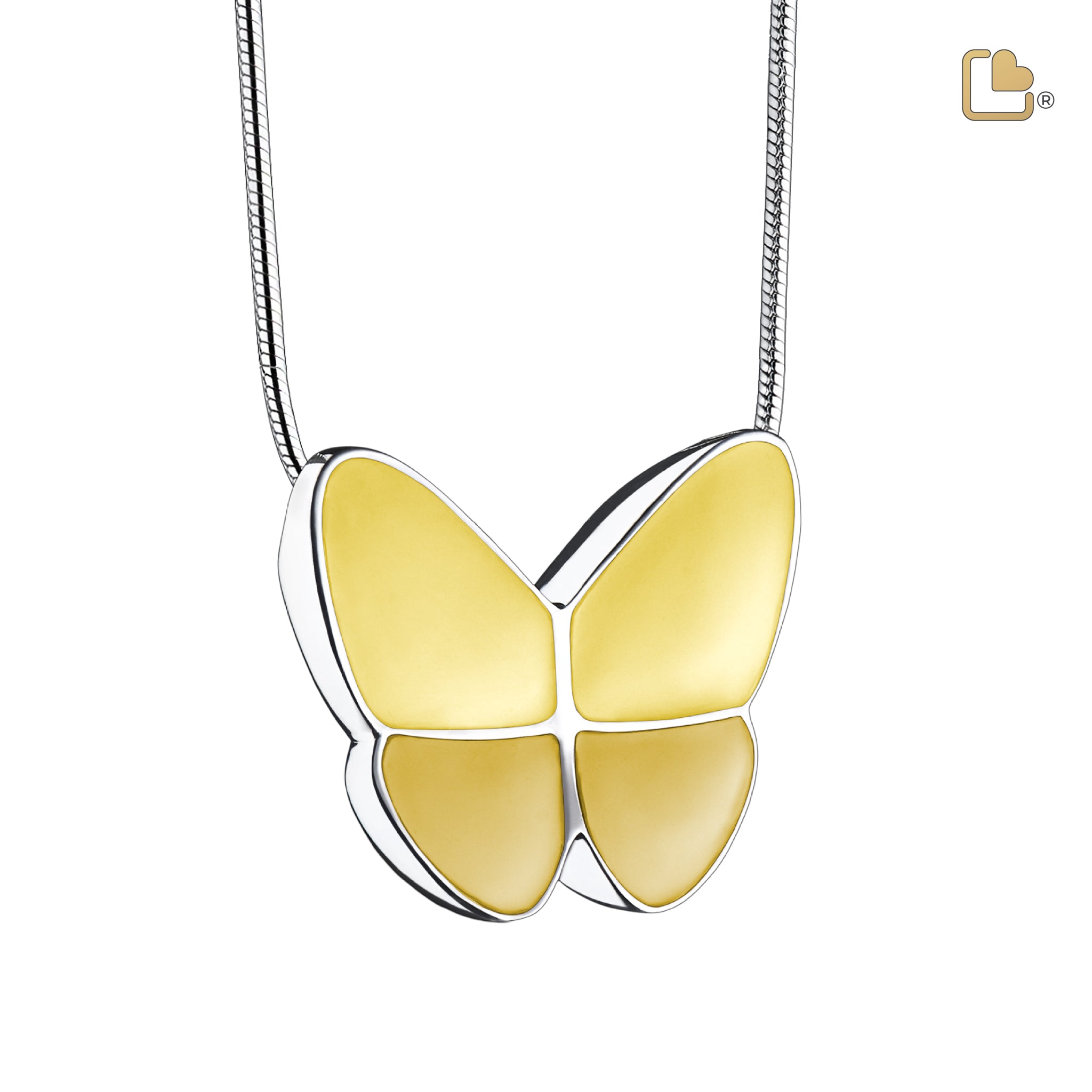 Urn - Wings of Hope Ashes Pendant - geel Urn - Wings of Hope Ashes Pendant - geel