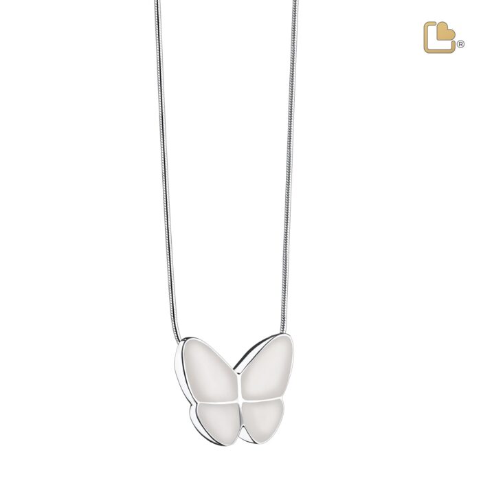 Urn - Wings of Hope Ashes Pendant - wit