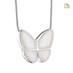 Urn - Wings of Hope Ashes Pendant - wit