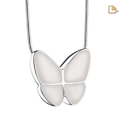 Urn - Wings of Hope Ashes Pendant - wit